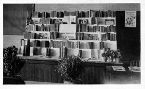 Library Exhibit, Used at Topsfield Fair, Set up in Assembly Hall