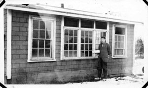 Robert L. Moulton, Graduated 1929 E.C.A.S., on Project in Lynnfield