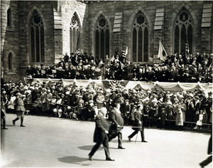 Dignitaries outside St. Mary's