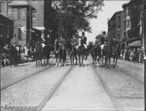 Dignitaries on horseback