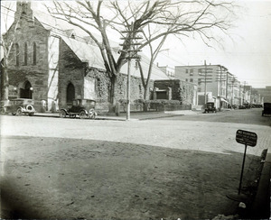 Common and Jackson Streets ne corner looking east (2 copies); Grace Church