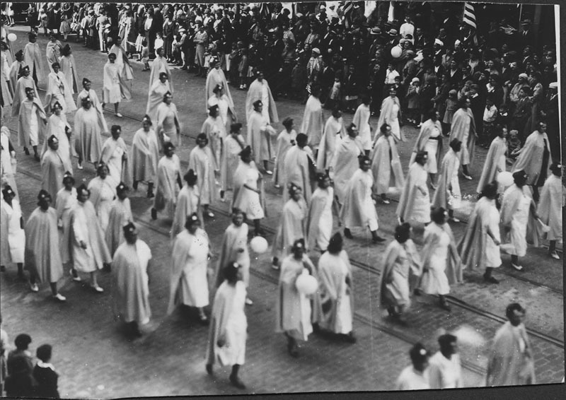 Women marching