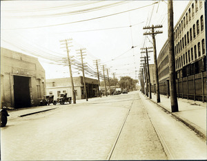 Merrimack St.; Wood Mill; Trolley car barn