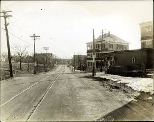 Lawrence St. at Exchange St. looking south; Vermont Tea & Butter Co.