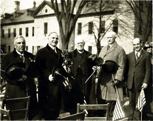 William Woo, Geo. Fuller, Fr. O'Reilly, Maj. Gen. Clarence R. Edwards, Con. Connery