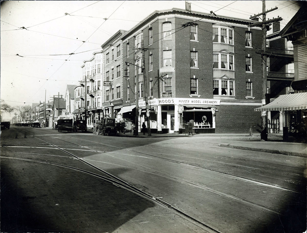 Broadway east side at Lowell St. (2 copies); Victoria Theatre