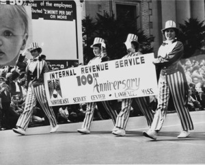 IRS in Uncle Sam Costumes