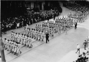 Marching women