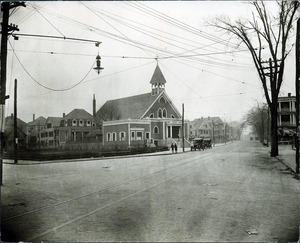 Lawrence St. at Park St. looking north (2 copies); Church of the Assumption of Mary