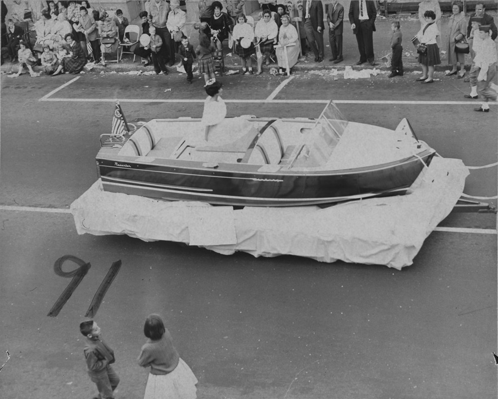 Queen in a boat