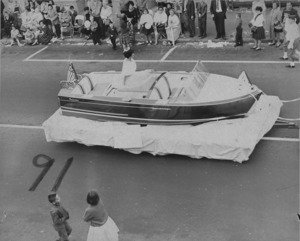 Queen in a boat