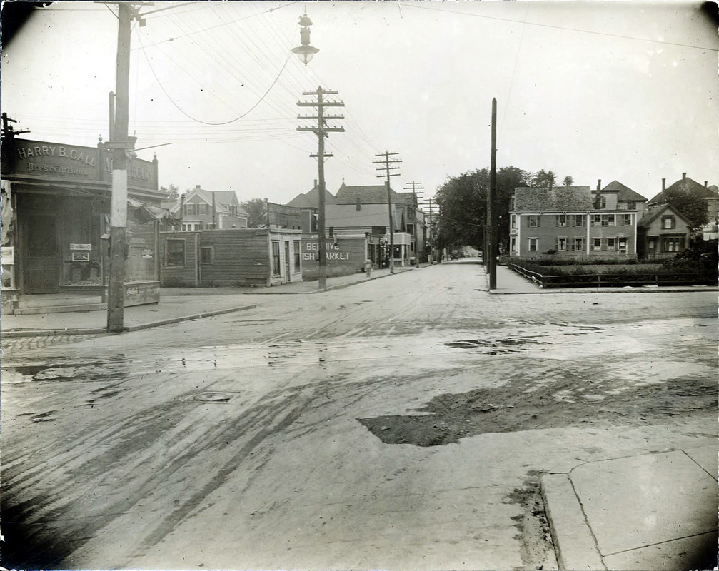 Park St. looking west from Lawrence St. (2 copies)