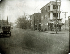 Lawrence St. east side looking north from Bunker Hill St. (2 copies); Vermont Tea & Butter Co.