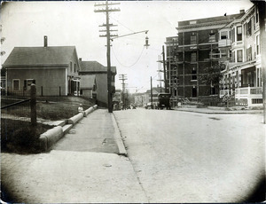 Park St. looking west from Turn Hall on left Graichen Ter. On right (2 copies)