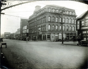 Essex St. south side at Broadway (2 copies); Brechin Block; Hotel Bristol