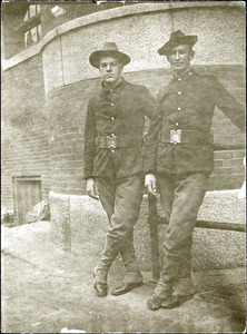 Two men in uniform (3 copies)