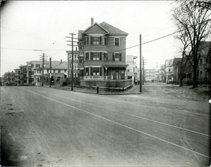 Lawrence St. east side looking north from Bennington St. (2 copies)