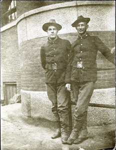Two men in uniform (3 copies)