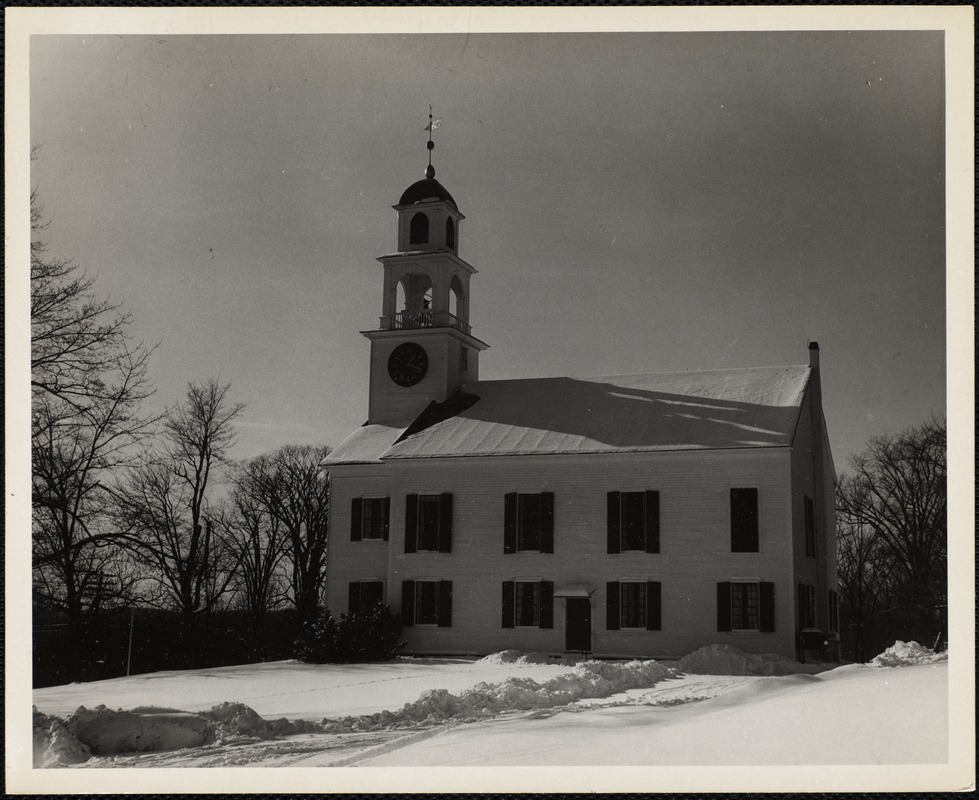 The First Parish Church of Sudbury, Mass built in 1797