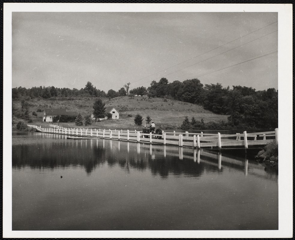 Floating bridge, Brookfield, Vt.