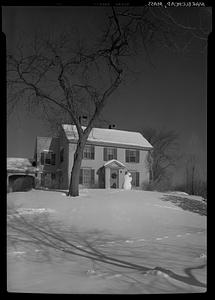 Old House on West Shore Drive, snow