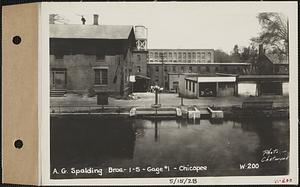 A.G. Spalding Brothers Co., 1-S, Gage #1, Chicopee, Mass., May 15, 1928