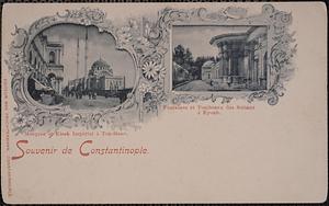 Souvenir de Constantinople. Mosquée et Kiosk Impérial à Top-Hane. Fontaines et Tombeaux des Sultans à Eyoub