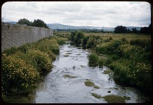River in back of church, Castleisland