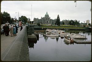 Inner Victoria Harbor in front of British Columbia Parliament Buildings, Victoria, British Columbia