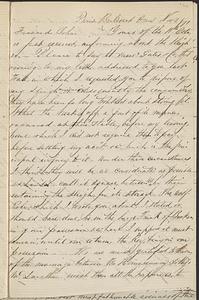 Letter from Thomas F. Cordis to John D. Long, November 3, 1871