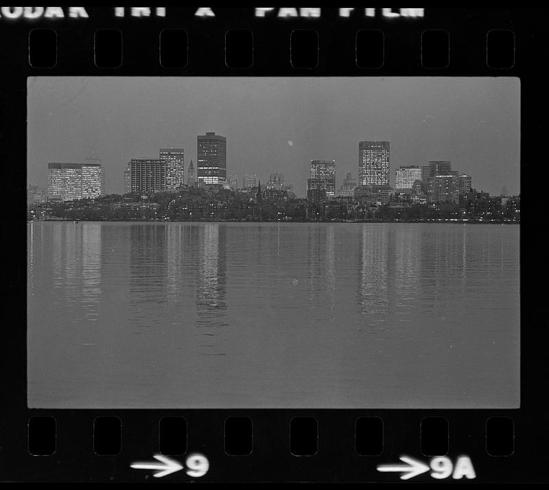 Downtown skyline and Charles River Basin, downtown Boston Digital