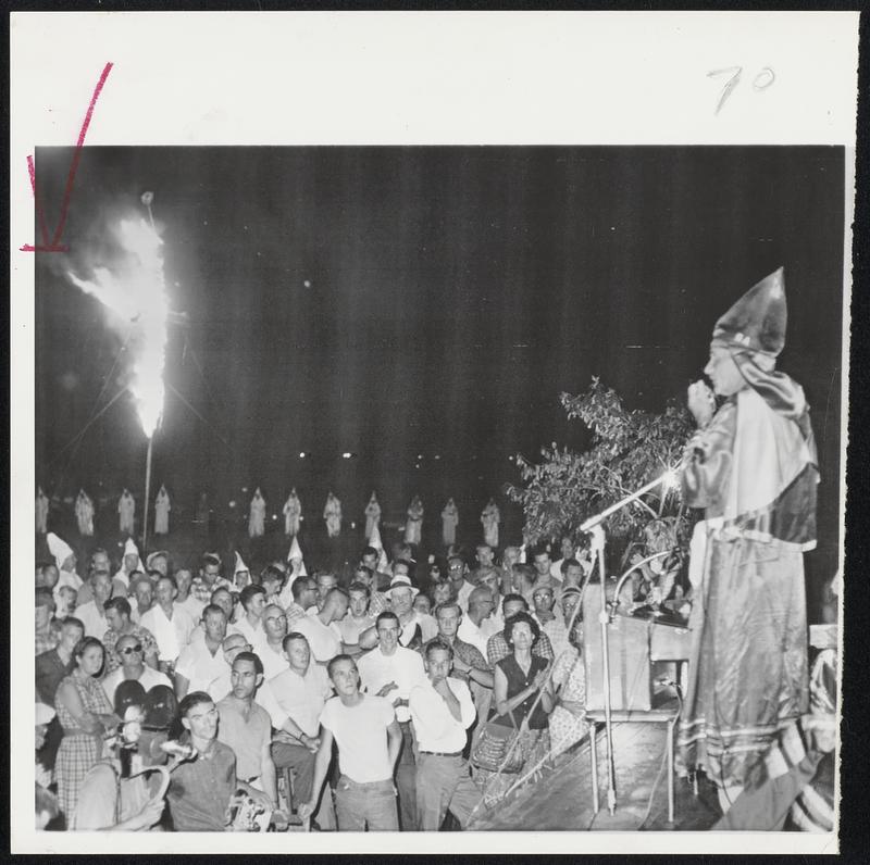 Several Thousand People listen to C.H. Maddox of Savannah, Ga., as