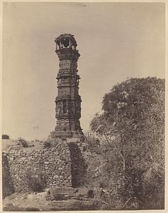 View of the Kirti Stambha, Chittorgarh, India