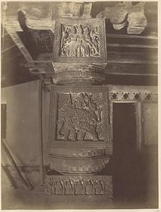 Carved column with Nava Nari Kunjara motif, Chowter Palace, Mudbidri, India