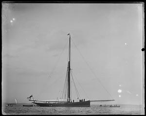 Yacht Galatea at anchor