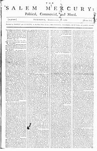 The Salem Mercury: Political, Commercial, and Moral