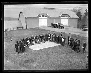 Sheep shearing contest, Amherst, MA