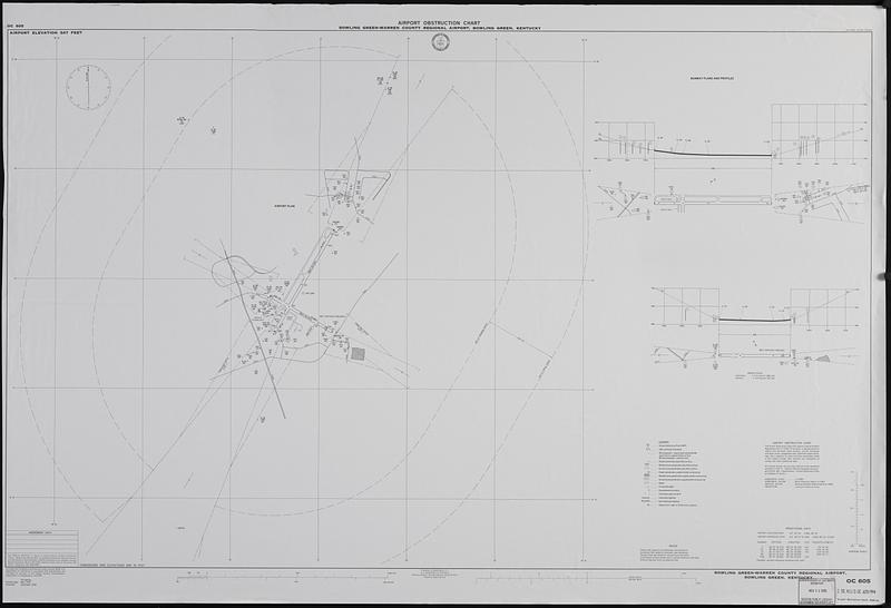 Airport obstruction chart, OC 605, Bowling Green-Warren County Regional Airport, Bowling Green, Kentucky