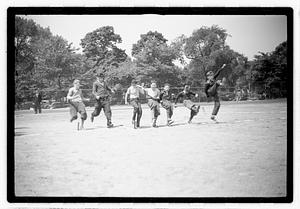 Boys competing