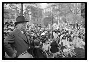 Boston Park Department May Day Festival, Commissioner William Long in foreground
