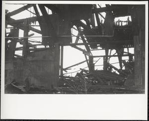 Burned building, South Boston, Boston