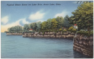 Typical shore scene on Lake Erie, Avon Lake, Ohio