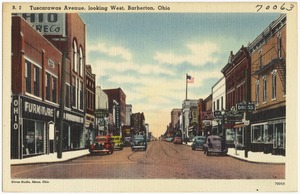 Tuscarawas Avenue, looking west, Barberton, Ohio