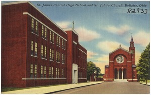 St. John's Central High School and St. John's Church, Bellaire, Ohio