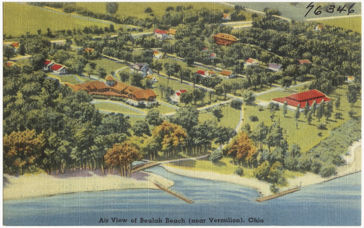 Air view of Beulah Beach (near Vermilion), Ohio