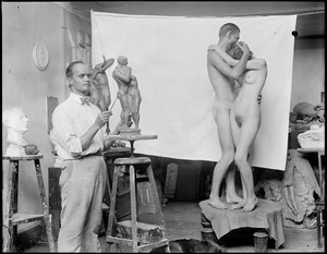 Sculptor at work (Karl Skoog)