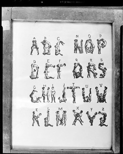Obscene cartoon alphabet