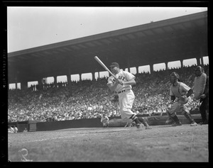 Jimmie Foxx at bat for the Red Sox