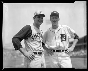 Joey Jay of the Reds and Jim Bunning of the Tigers, All-Star Game at Fenway