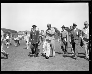 Ty Cobb at the course at Commonwealth Country Club for match with Babe Ruth